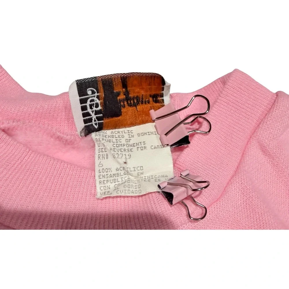 Vintage Rhythm Kids Pink Teddy Bear Heart Sweatsuit Set Lace Ruffle Size 6‎